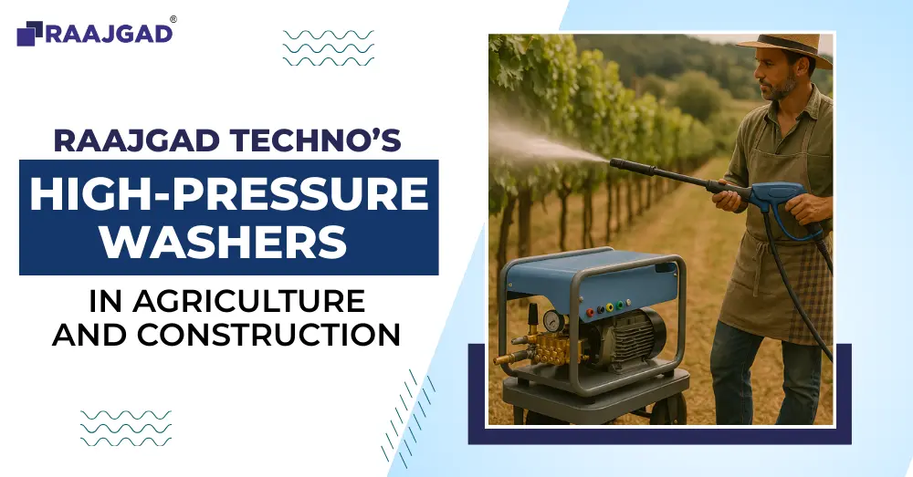 high pressure washer use in agriculture & construction