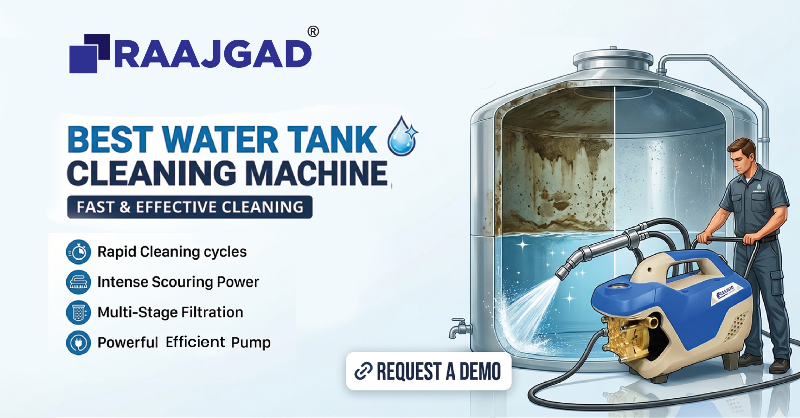Water Tank cleaning Machine