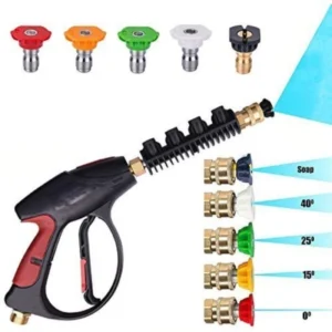 Degree nozzle for high pressure car washing gun