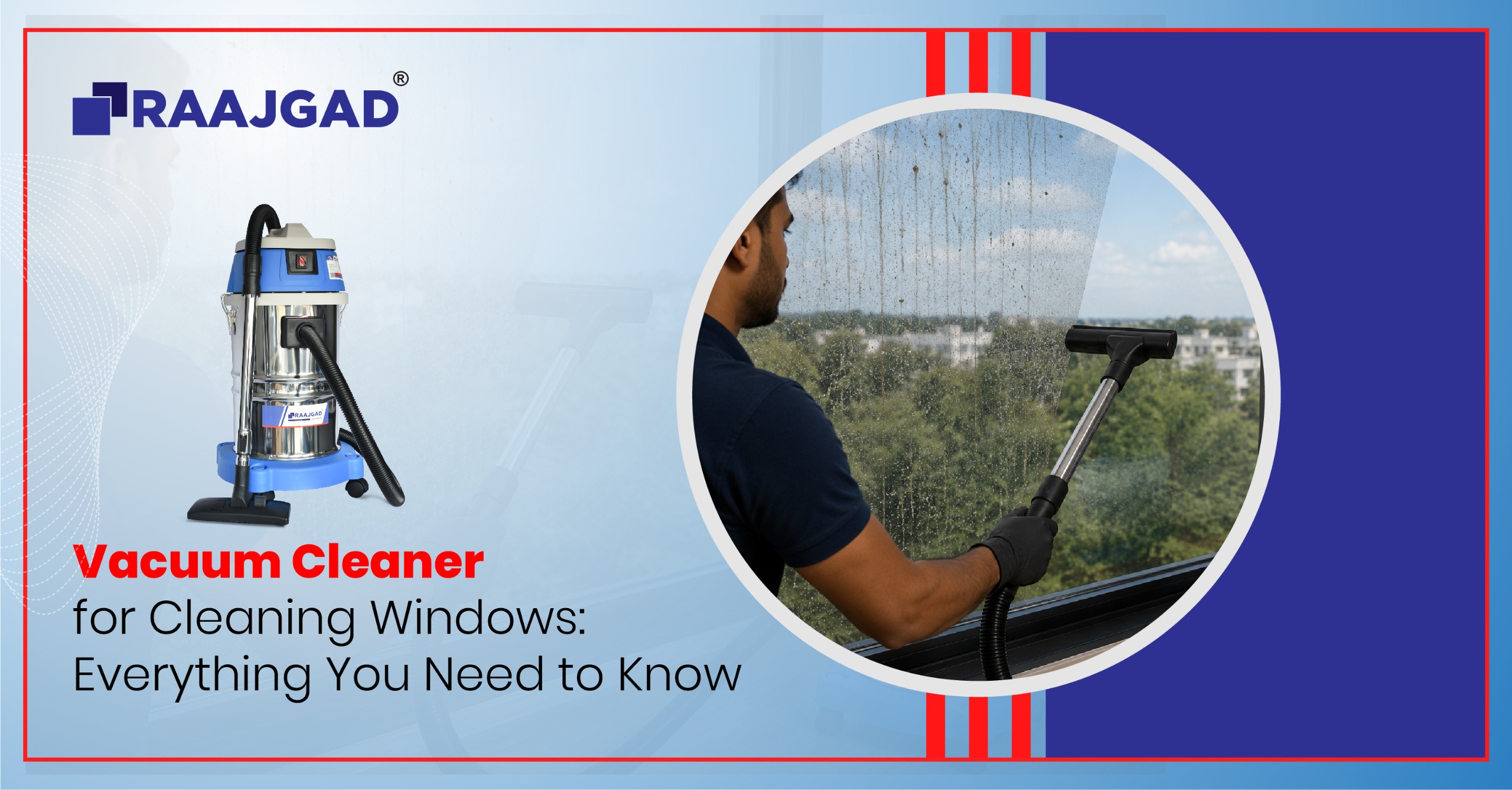 vacuum cleaner for cleaning windows
